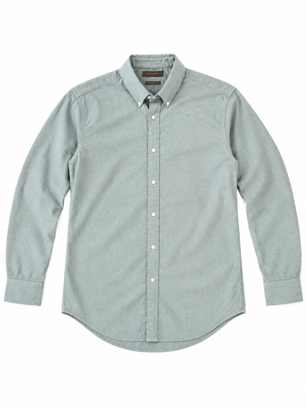 Button Down Dress Shirt Solid Light Blue-Gray 100% Cotton Nordstrom Rack